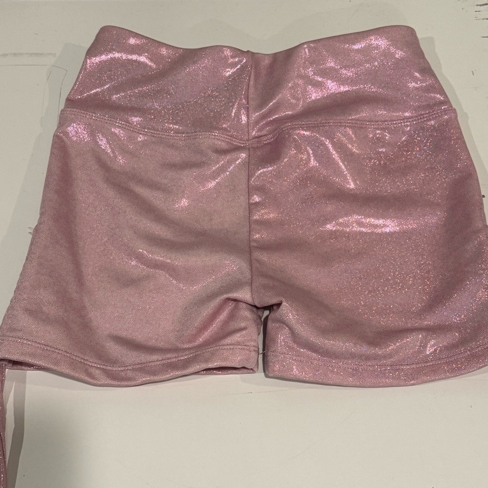 Justice Shiny Pink Bike Shorts